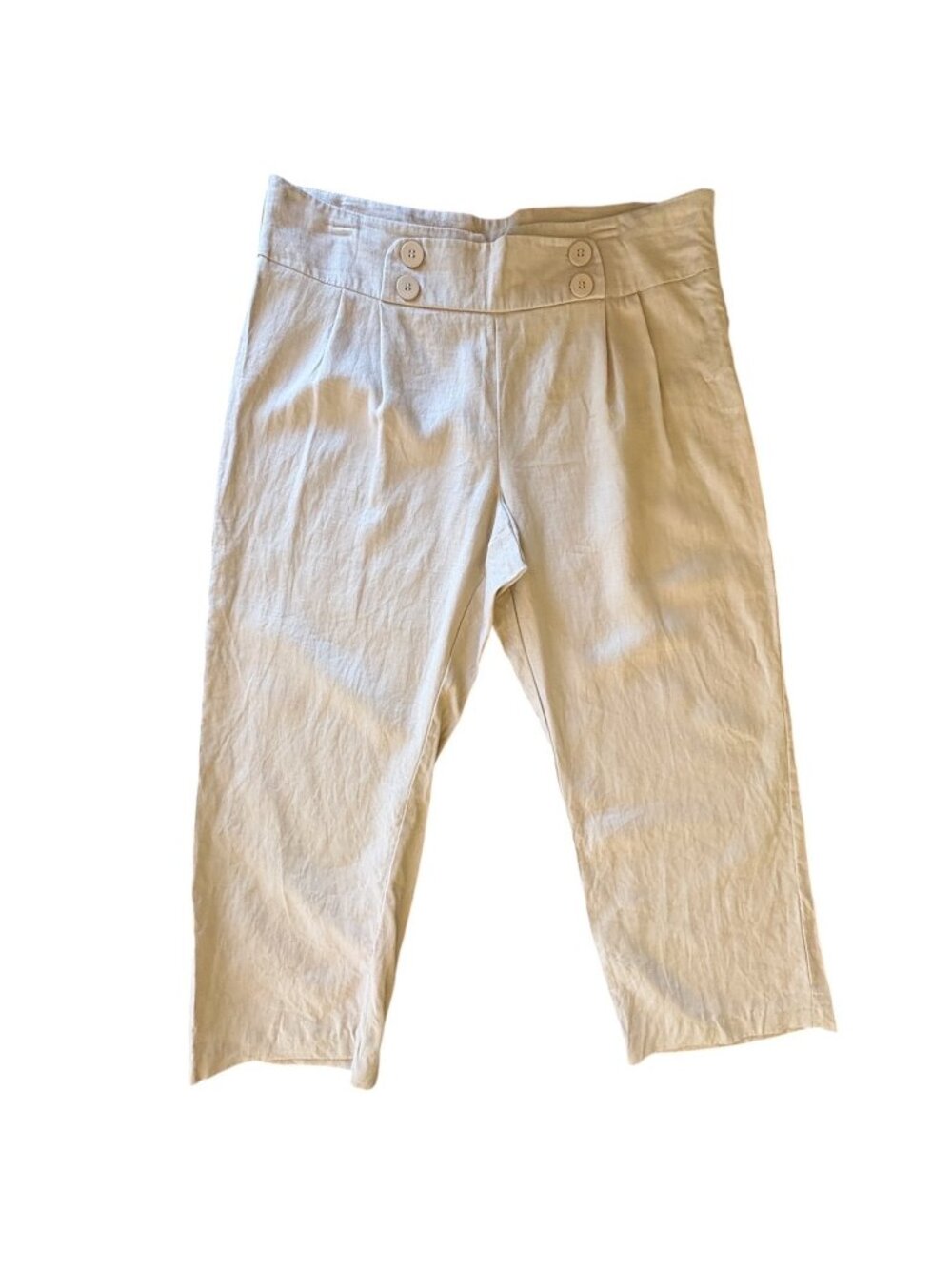 Women's Wide Leg Linen Pants Grace Elements Size 14